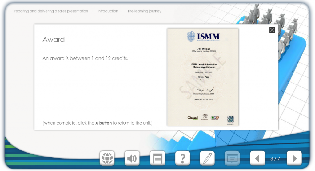 ISMM Certificate