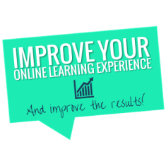Improve your online learning experience and improve the results