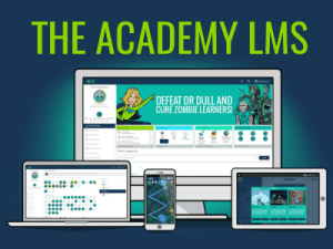 academy learning management system page feat