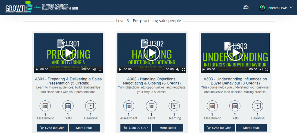 The 'Catalogue' feature allows anyone to purchase courses. They are then automatically prompted to sign up.