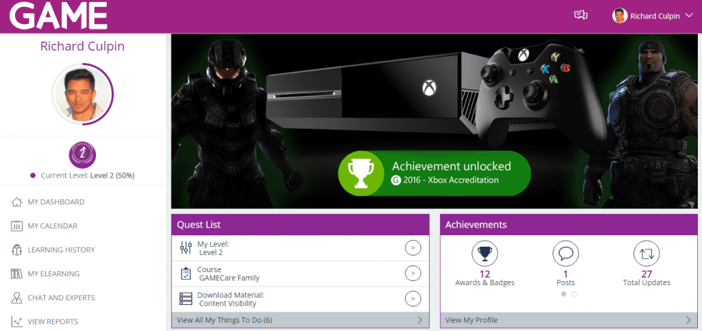 GAME Dashboard