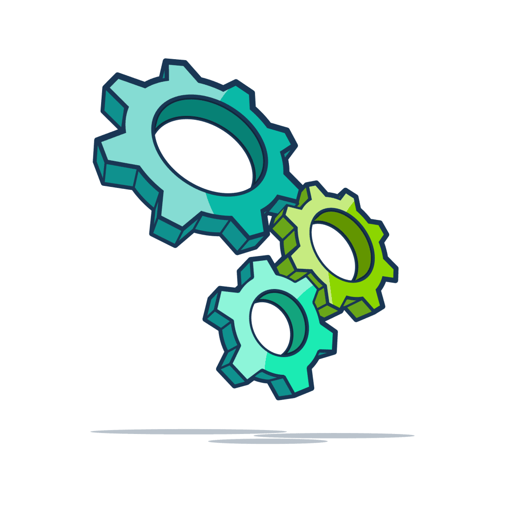 Three cogs