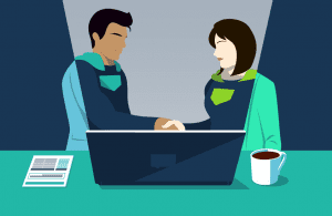 partners handshake