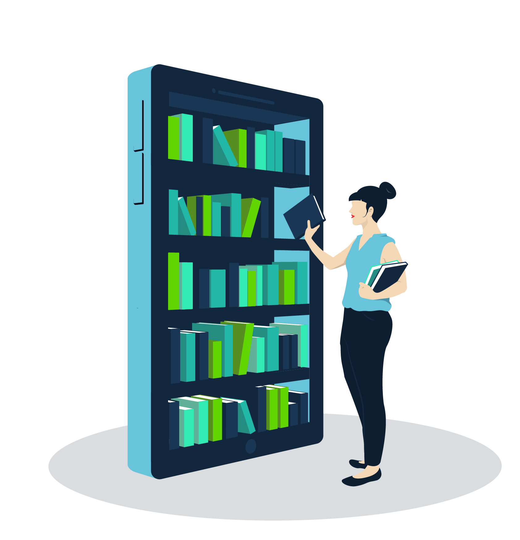 Our Clients Hero Image: Mobile Bookshelf