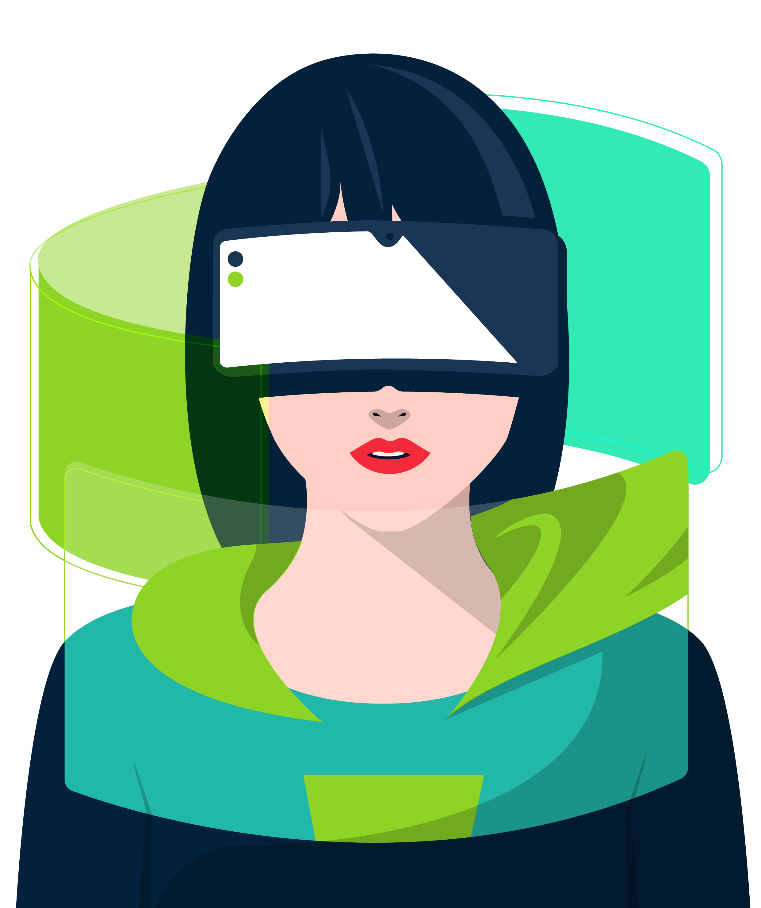 Learner wearing VR glasses