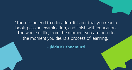Learning Quote: Jiddu Krishnamurti