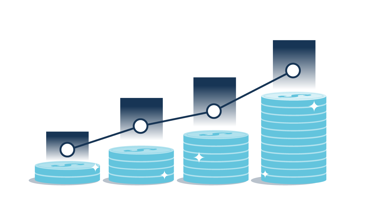 Revenue money chart