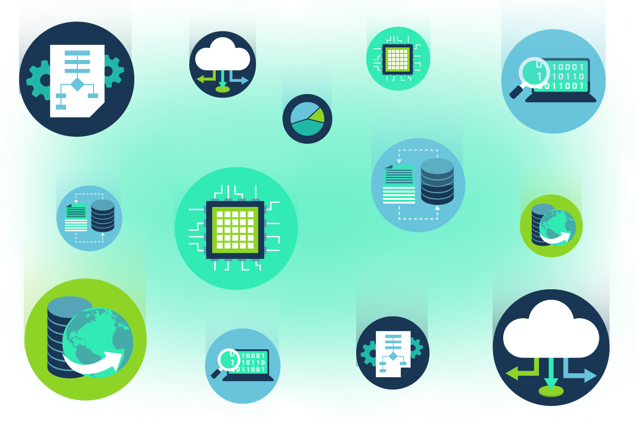data icons teal
