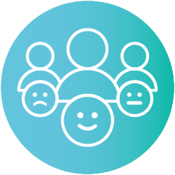 Employee satisfaction icon