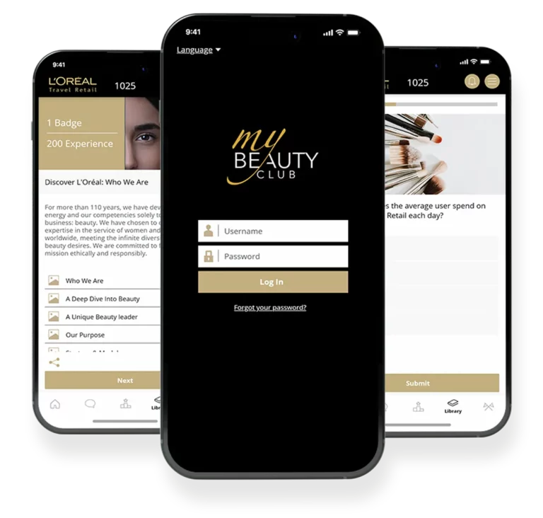 L'Oréal My Beauty Club Phone Mock-up