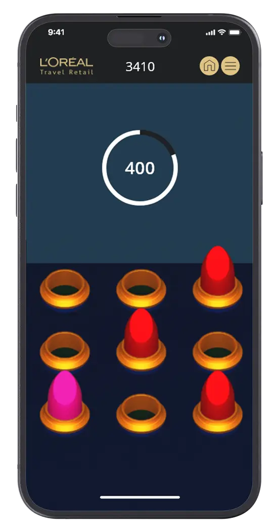 L'Oréal Lipstick Lover Game Phone Mockup