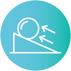 Reduce friction icon