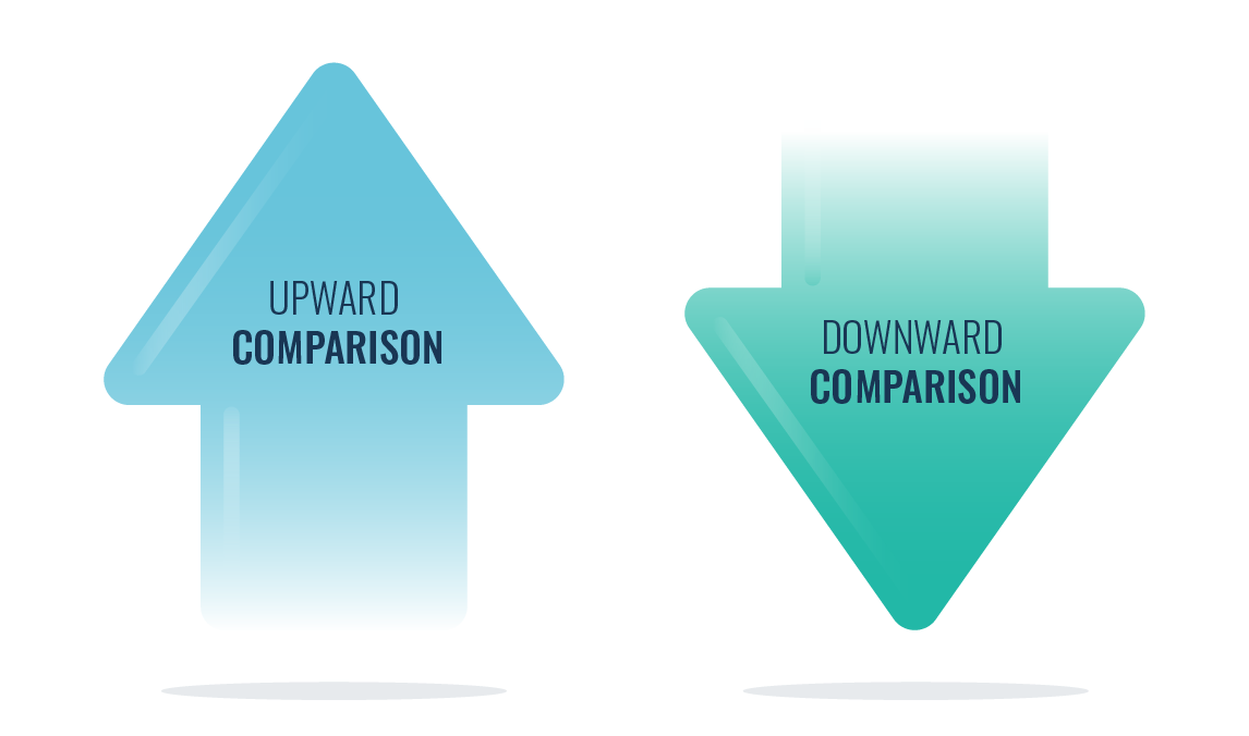 Upward comparison vs downward comparison