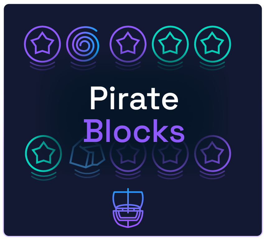 Pirate Blocks game template — pirate-themed block matching game