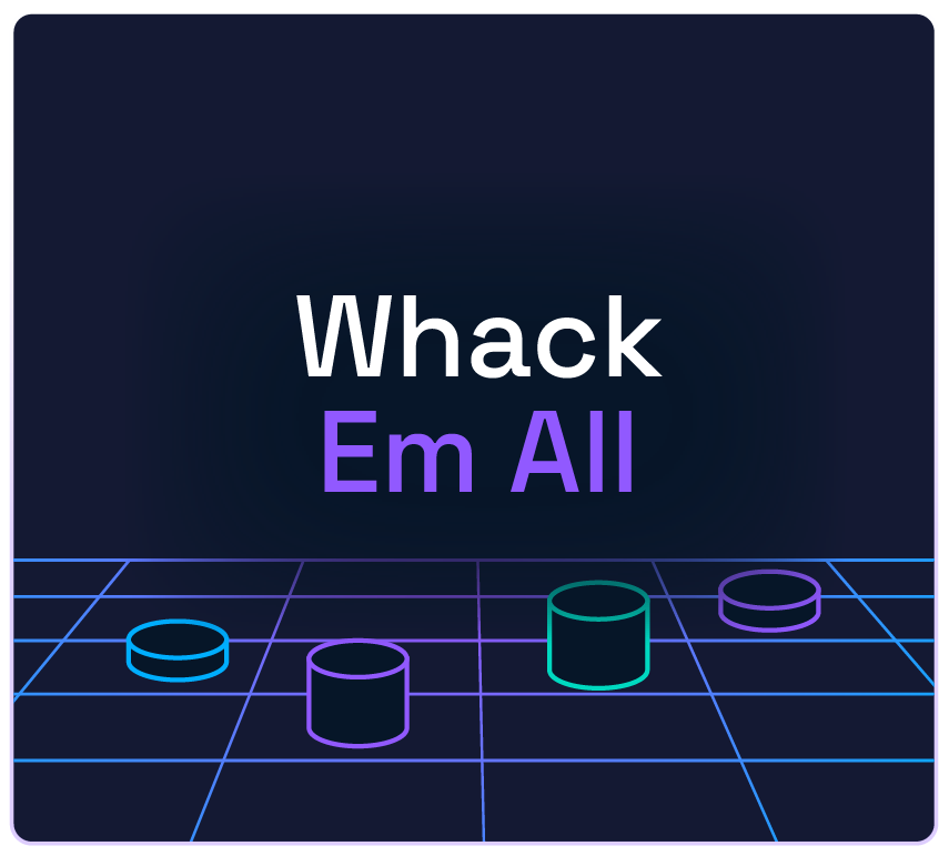 Whack 'Em All game template — whack-a-mole style game with 3D targets