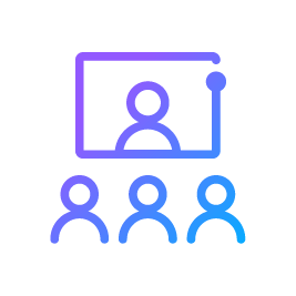 Classroom icon — virtual learning environment