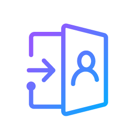 Logins icon — LMS user access