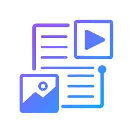 Learning materials icon — LMS course resources
