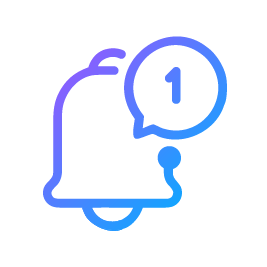 Notifications bell icon