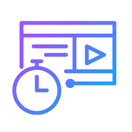 Timed assessment icon — LMS timed quiz feature