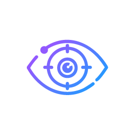 Visual attention icon — learning attention concept