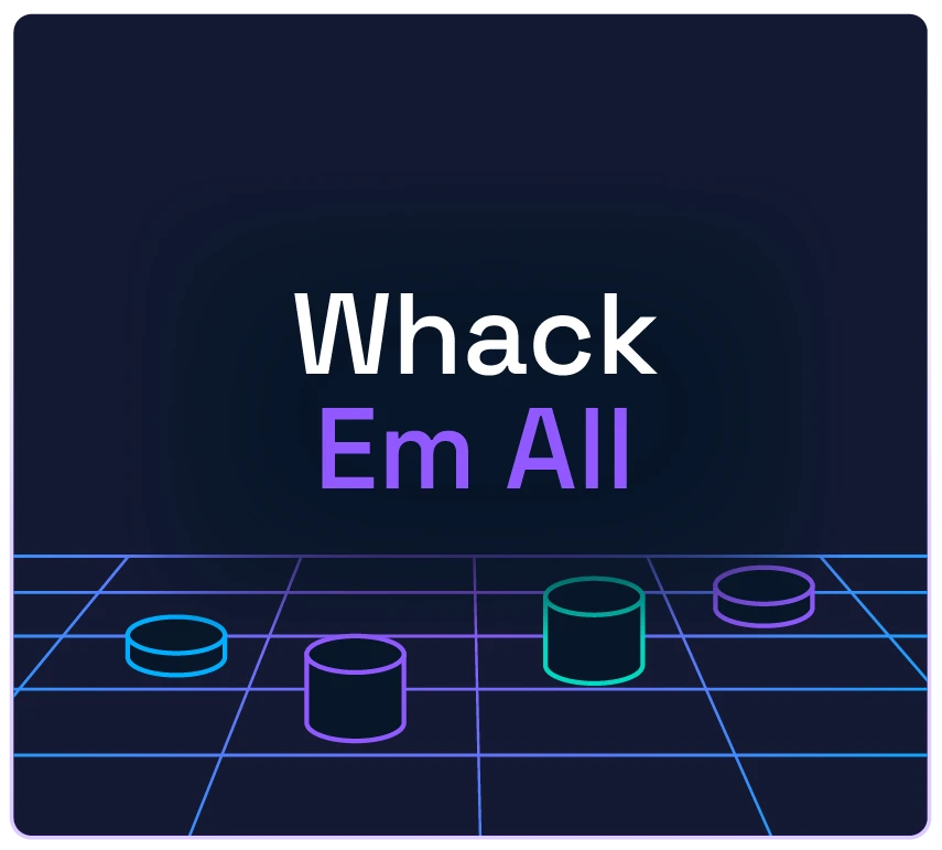 Whack 'Em All game template — whack-a-mole style game with 3D targets